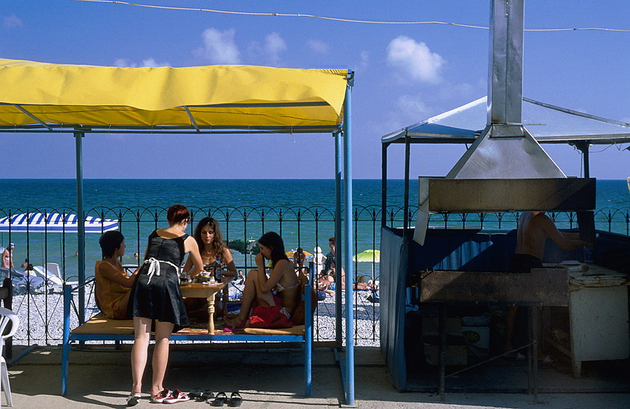 Na plaży w Sudaku (Krym 2004)